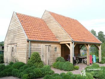 Houten bijgebouwen poolhouse seniorenwoning